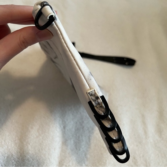 Eddie Borgo x Target white Marble Zip Wristlet Clutch pouch - Picture 5 of 6